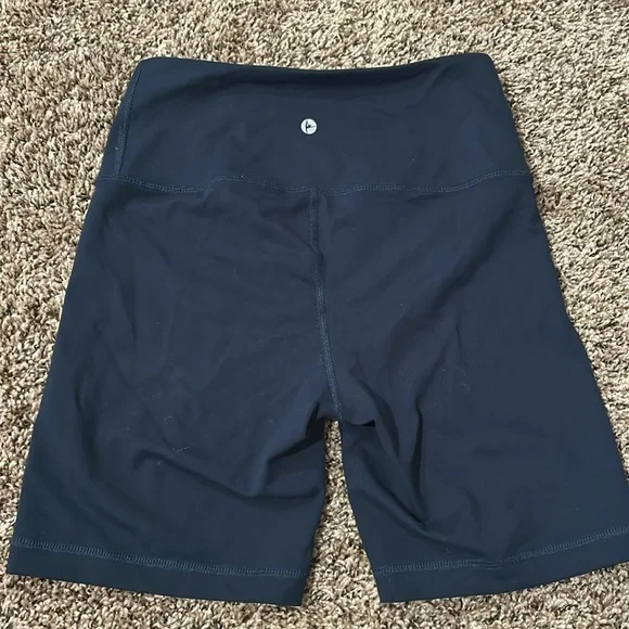 Women's Navy Biker Shorts - Picture 3 of 3